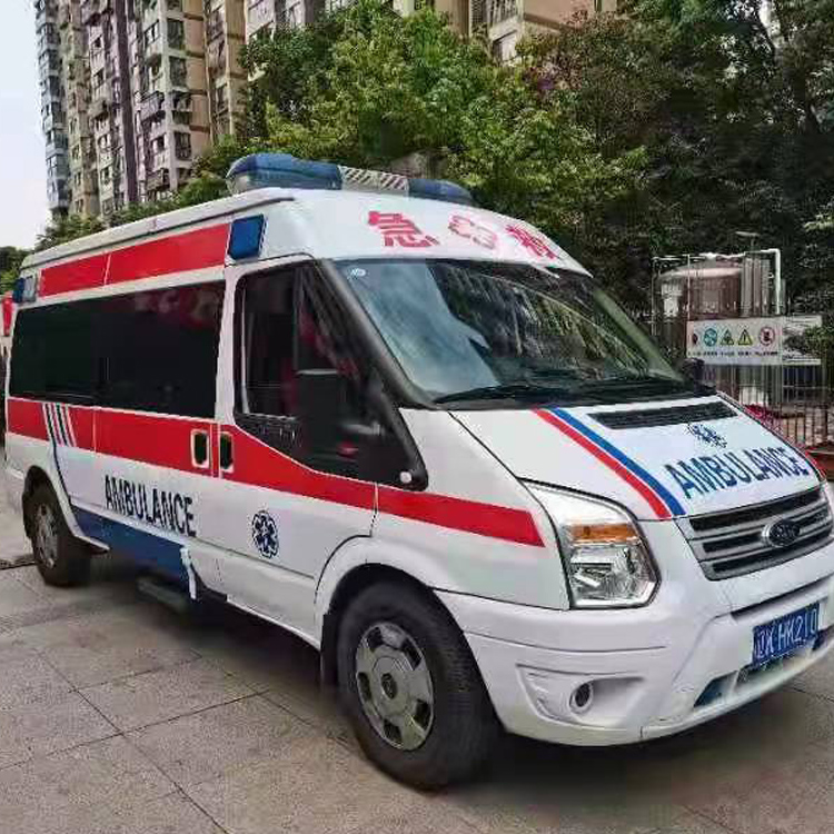 北塔长途救护车护送病人返乡